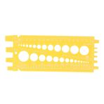 **Hırdavat Mağazası Ziyaretleri Için ABS Malzeme Cıvata Ölçme Aracı - Okunması Kolay Ve Dayanıklı** (YELLOW)