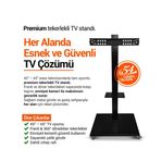 Hiremco Tekerlekli TV Standı (Premium)