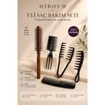 HİROS'H İnce Fön Isısına Dayanıklı Erkek Saç Fırçası ve Mucizevi Saç Şekillendirici Tarak Seti