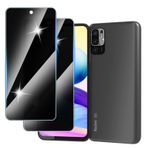 Hirshen [2 adet] Redmi Note 10 5G için paravan koruyucu folyo, zırhlı koruma camı, gözetleme önleyici mahremiyet koruma folyosu, 9H sertlik, çizilmez, kabarcıksız, casus yapmaz