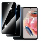 Hirshen [2 adet] Redmi Note 12 4G için paravan koruyucu folyo, zırhlı koruma camı, gözetleme önleyici mahremiyet koruma folyosu, 9H sertlik, çizilmez, kabarcıksız, casus yapmaz