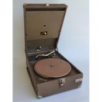 His Master's Voice Antika Çanta Gramofon 074 (Kurma Kolu Eksik)