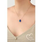 HİS TAŞI RENK DEĞİŞTİREN TAŞ 925 AYAR GÜMÜŞ KOLYE (Rose)