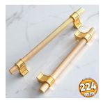 Hisar Altin Gold Metal Kulp 224 Mm Tirtikli Desen Cekmece Mutfak Mobilya Dolabi Dolap Kulplari Kulbu
