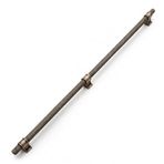 Hisar Antik Sarı Metal Kulp 800 Mm Tırtıklı Desen Mobilya Çekmece Mutfak Dolabı Dolap Kulpları Kulbu