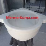 Hisar Bt Afyon Beyaz Düz Köşe Hamam Kurnası