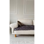 Hisar Home Bohem Dalgalı Ponponlu Koltuk Kanepe Çekyat Örtüsü 90X200 - 90 x 200 cm - Antrasit