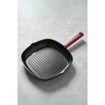 Hisar Oslo Ahşap 28 cm Granit Grill Tava