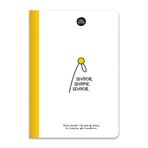 Hisli Şeyler 14x20 cm Seviyor Çizgili Ciltli Sert Kapak 64 Yaprak Defter