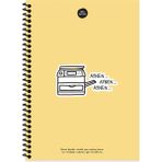 Hisli Şeyler 17X24 Çizgili Defter - Aynen Aynen Aynen - Renkli