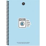 Hisli Şeyler 17X24 Çizgili Defter - Ben Sana Dönücem - Renkli