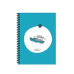 Hisli Şeyler 18,5X25 80 Yaprak Kareli Spiralli Karton Kapak Hafif Kağıt Stickerli Defter- Kürek