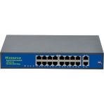 Hisource 16 Port Poe Switch + 2 Port Uplink Gigabit
