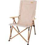Hispeed Katlanabilir Kamp Sandalyesi Plaj Sandalyesi Taşıma Çantalı - 6456 Ecorce Tube Marron - Polyester