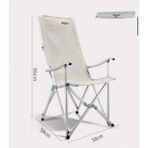 Hispeed Katlanır Balkon Teras Kamp Sandalyesi Taşıma Çantalı Beyaz - 6456 Ecorce Tube Marron - Polyester