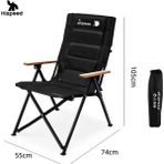 Hispeed Katlanır Modern ve Ergonomik Balkon Teras ve Kamp Sandalyesi Siyah Taşıma Çantalı - 6456 Ecorce Tube Marron - Polyester