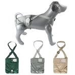 Hisprout 3'lü paket kadın köpek bezi kayışlı tekrar kullanılabilir yıkanabilir nefes alan dayanıklı köpek pantolonu ısı mevsimi için inkontinans (XS, yeşil/haki/gri)