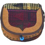 Hit Dükkan Kilim Kumaş Otantik Renkli Omuz Askılı (22CMX20CMX4CM) Iki Gözlü Kadın Çanta NO11