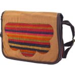 Hit Dükkan Kilim Kumaş Otantik Renkli Omuz Askılı (9CMX25CMX32CM) Iki Gözlü Kadın Çanta No7