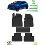 Hitaks Renault Clio 5 Havuzlu 4d Paspas 2019+ Uyumlu Oto Paspas - Siyah