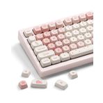 HITIME XVX Keycaps - Pembe Sevimli PBT Keycaps, MOA Keycaps Boya Süblimasyonu, Özel Klavye Keycaps 60 65 75 100% 100,% 75,% 65,% 60 Klavye, 142 Tuşlu Klavye Seti