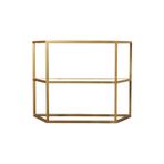 Hitit Dekorasyon Alison 2 Raflı Gold Metal Dresuar&konsol Gold2 60 x 40