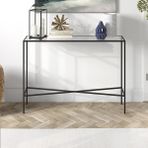 Hitit Dekorasyon Betsy Siyah Metal Dresuar 107 cm - Siyah - Naturel