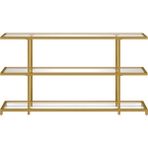 Hitit Dekorasyon Betty Gold Metal&cam Dresuar 140CM - Krem