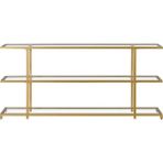 Hitit Dekorasyon Betty Gold Metal&cam Dresuar 160CM - Siyah