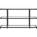 Hitit Dekorasyon Betty Siyah Metal&cam Dresuar 140CM - Gri - Naturel