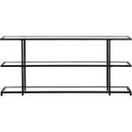 Hitit Dekorasyon Betty Siyah Metal&cam Dresuar 160CM