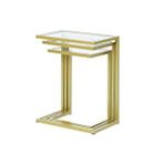 Hitit Dekorasyon Bruc Gold Metal 3'lü Zigon Sehpa