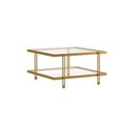 Hitit Dekorasyon Dolores Gold Metal Orta Sehpa Gold 45 x 45