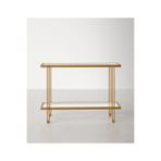 Hitit Dekorasyon Dolores Gold Metal&cam Dresuar 107cm Gold
