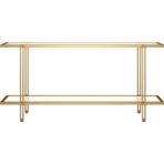 Hitit Dekorasyon Dolores Gold Metal&cam Dresuar 160cm