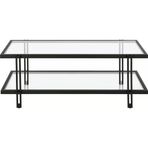 Hitit Dekorasyon Dolores Siyah Metal Orta Sehpa 120 60