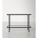 Hitit Dekorasyon Dolores Siyah Metal&cam Dresuar 107CM