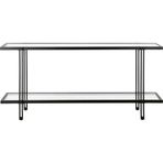 Hitit Dekorasyon Dolores Siyah Metal&Cam Dresuar 160Cm