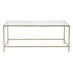 Hitit Dekorasyon Flores Gold Metal Orta Sehpa