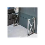 Hitit Dekorasyon Fosca Paslanmaz Metal Dresuar&konsol Gümüş 100 x 40
