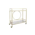 Hitit Dekorasyon Gold Metal Servis Arabası Charlotte