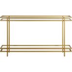 Hitit Dekorasyon Hana Gold Metal&cam Dresuar - Beyaz