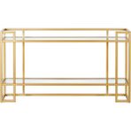Hitit Dekorasyon Jeade Gold Metal&cam Dresuar - Siyah