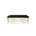Hitit Dekorasyon Jenny Gold Metal Benç Gold 140 x 48