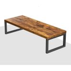 Hitit Dekorasyon Metal Ahşap Kahverengi Monitör Yükseltici Stand