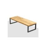 Hitit Dekorasyon Metal Ahşap Natural Monitör Yükseltici Stand