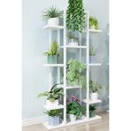 Hitit Dekorasyon Mion Metal/ahşap Saksılık&çiçeklik Beyaz