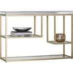 Hitit Dekorasyon Nina Gold Metal Dresuar / Konsol Gümüş Tabla