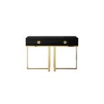 Hitit Dekorasyon Rihanna Gold Metal Siyah Dresuar Gold5