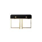 Hitit Dekorasyon Rihanna Gold Metal Siyah Dresuar